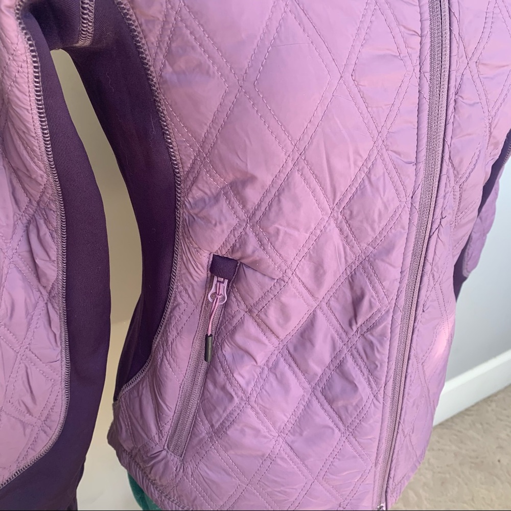 HORZE Quilted Purple Riding Jacket - Picture 3 of 7
